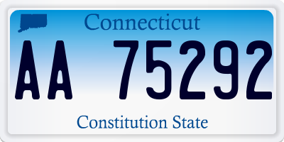 CT license plate AA75292