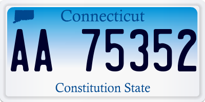 CT license plate AA75352