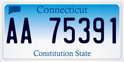 CT license plate AA75391