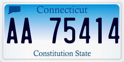 CT license plate AA75414