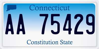 CT license plate AA75429
