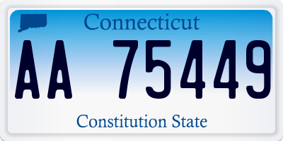 CT license plate AA75449