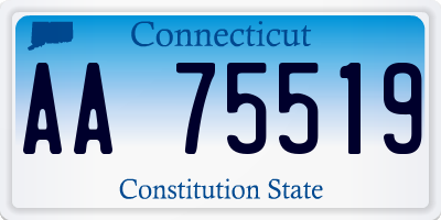 CT license plate AA75519