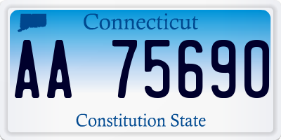 CT license plate AA75690