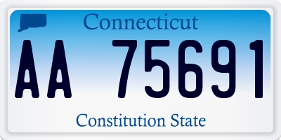 CT license plate AA75691
