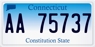 CT license plate AA75737