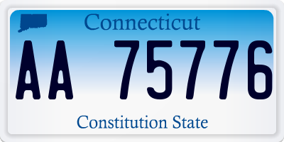 CT license plate AA75776