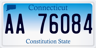 CT license plate AA76084