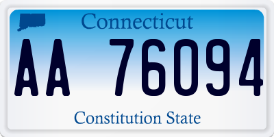 CT license plate AA76094