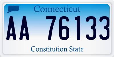 CT license plate AA76133