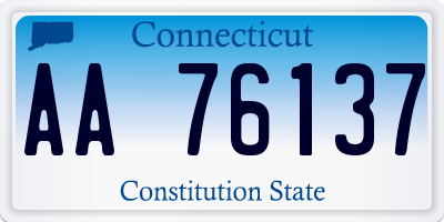 CT license plate AA76137