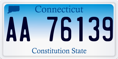 CT license plate AA76139