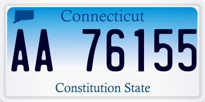 CT license plate AA76155