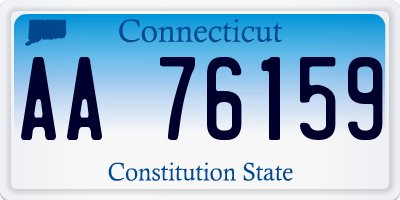 CT license plate AA76159