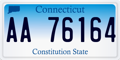 CT license plate AA76164