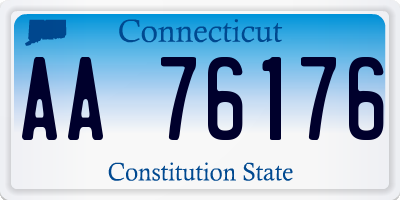 CT license plate AA76176