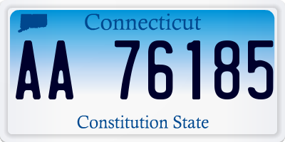 CT license plate AA76185