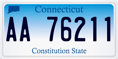 CT license plate AA76211