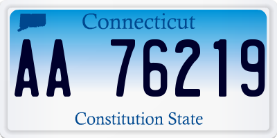 CT license plate AA76219