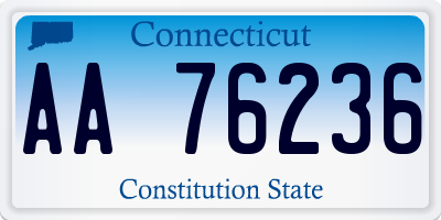 CT license plate AA76236