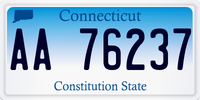 CT license plate AA76237