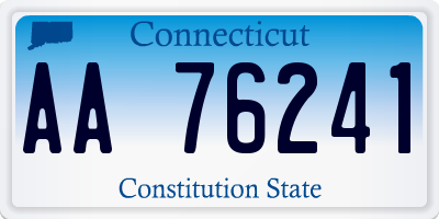 CT license plate AA76241