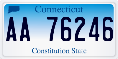 CT license plate AA76246