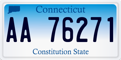 CT license plate AA76271