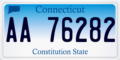 CT license plate AA76282