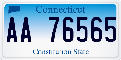 CT license plate AA76565