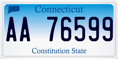 CT license plate AA76599