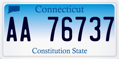 CT license plate AA76737