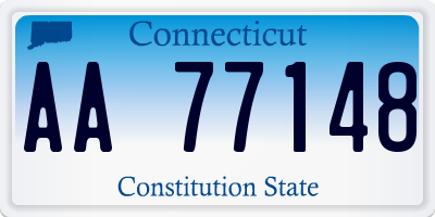 CT license plate AA77148