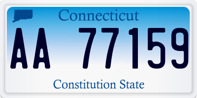 CT license plate AA77159