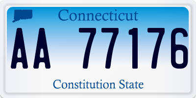 CT license plate AA77176