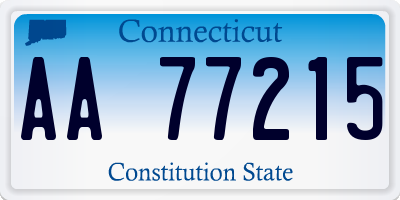 CT license plate AA77215