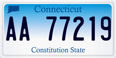 CT license plate AA77219