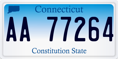 CT license plate AA77264