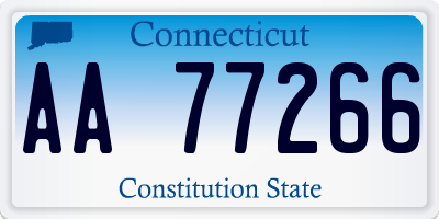 CT license plate AA77266