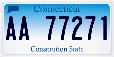 CT license plate AA77271