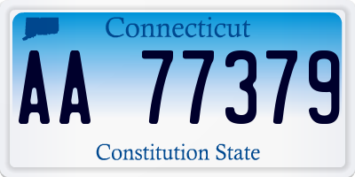 CT license plate AA77379