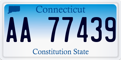 CT license plate AA77439