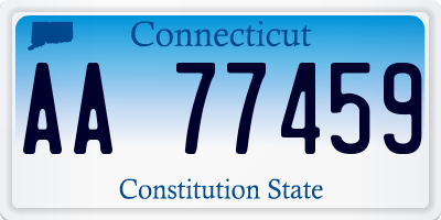 CT license plate AA77459