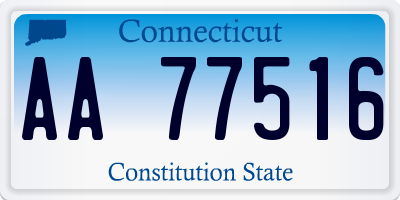 CT license plate AA77516