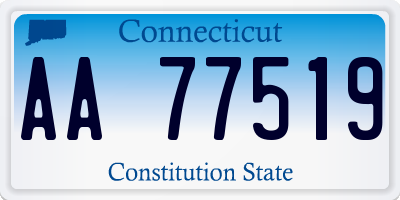 CT license plate AA77519