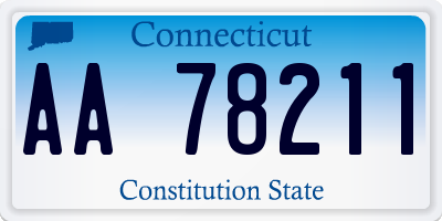 CT license plate AA78211