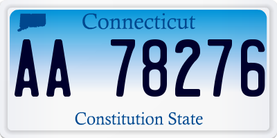 CT license plate AA78276