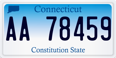 CT license plate AA78459