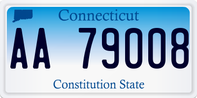 CT license plate AA79008