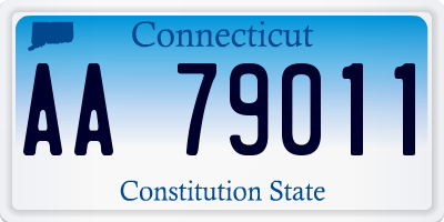 CT license plate AA79011